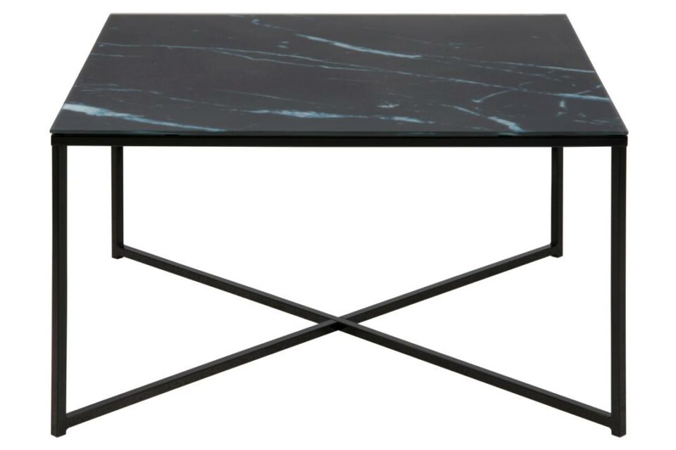 Steklena klubska mizica Alisma, dimenzije 80 x 80 x 45 cm, VEČ BARV
