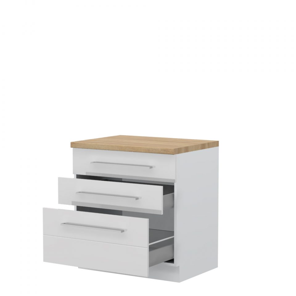 Donji kuhinjski element - ladičar Highline R-80-3MBOX/3 tri metal box ladice