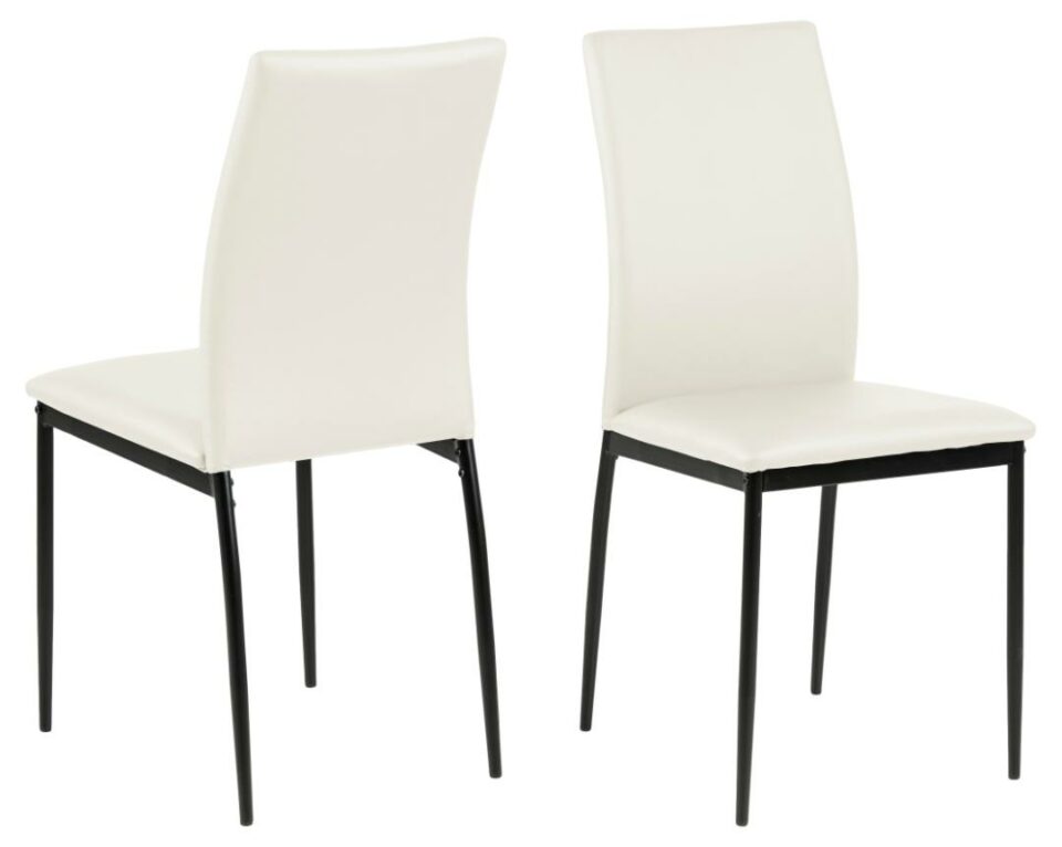 Blagovaonska stolica Demina, eko koža, više boja - Bijela