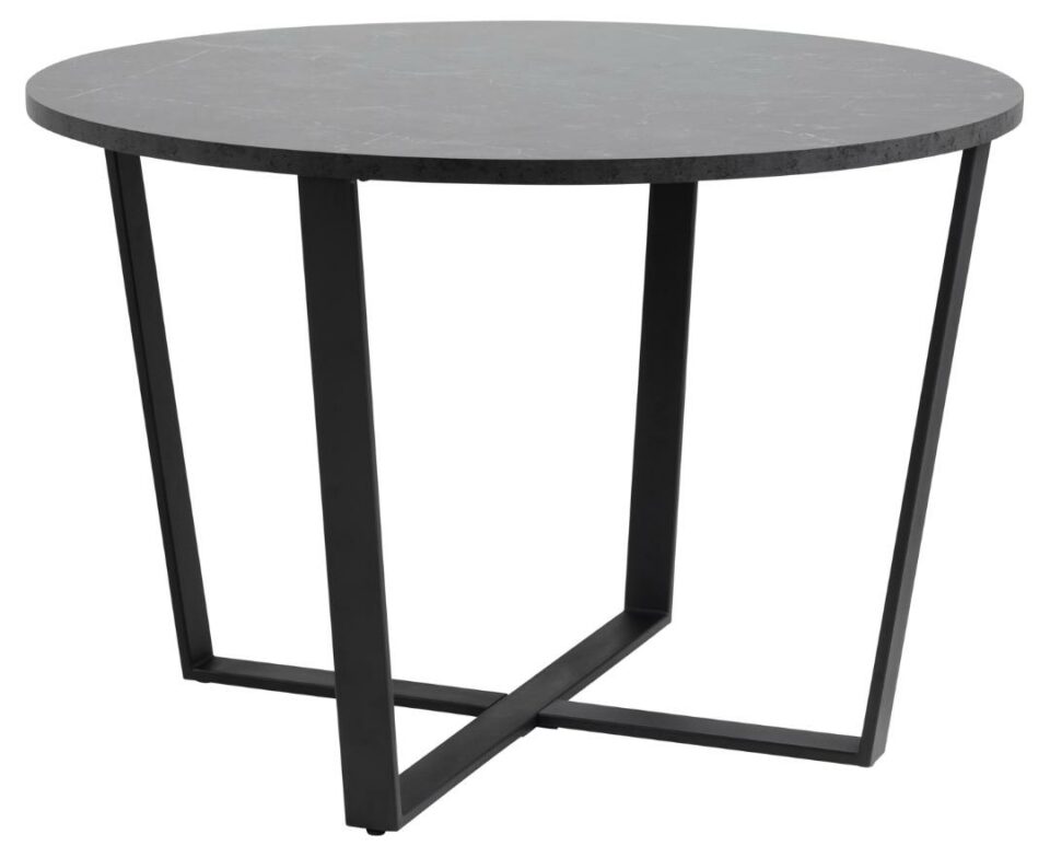 Okrogla jedilniška miza Amble, več barv - Črna