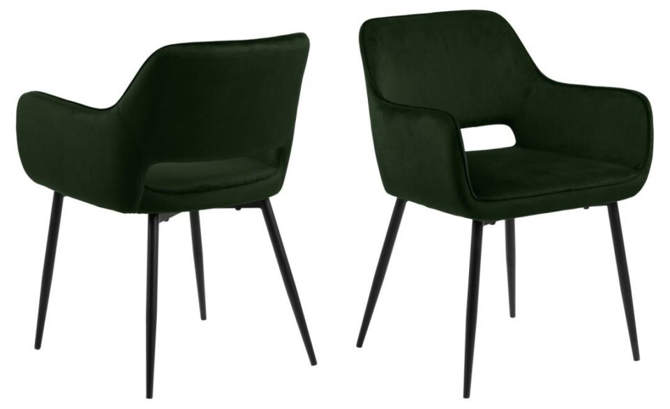 Blagovaonska stolica Ranja, tkanina Dublin, više boja - Maslinasto zelena