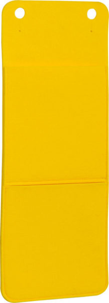 Viseča zavesa za shranjevanje 24 x 62 x 1 rumene barve