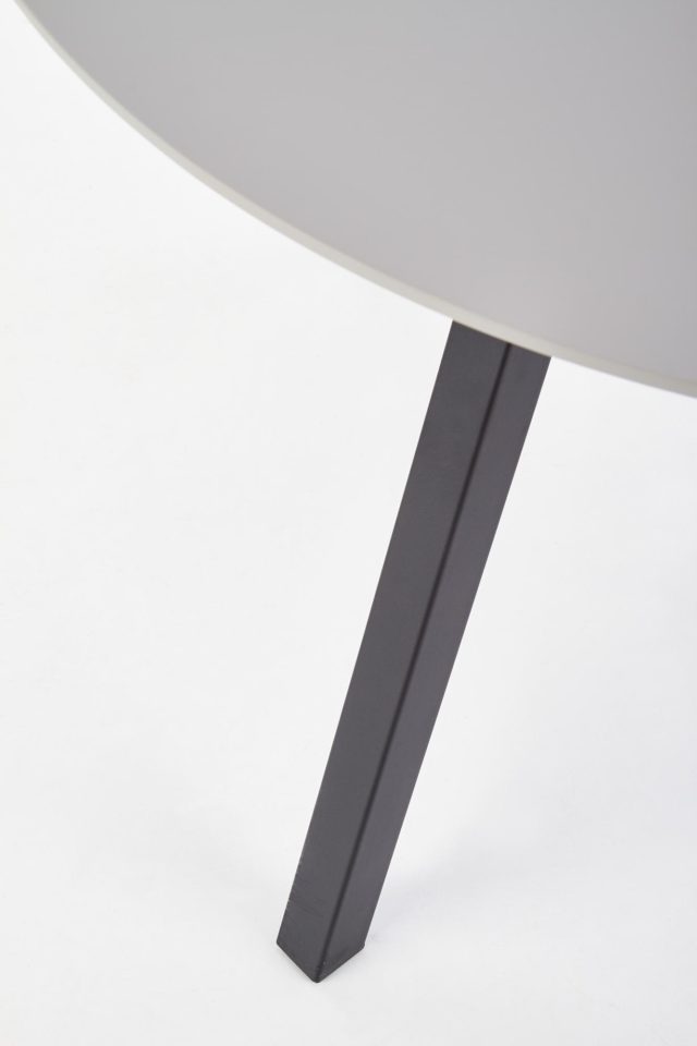 Okrugli blagovaonski stol Balrog, svijetlo siv, okrugao