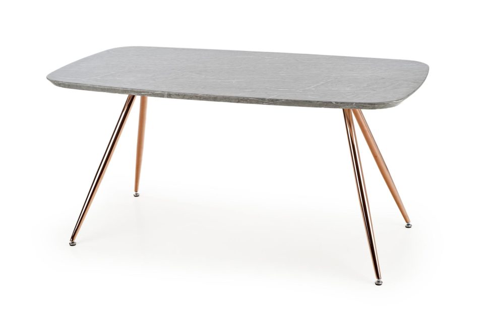 Pravokutni blagovaonski stol Barcano, nijansa siv mramor
