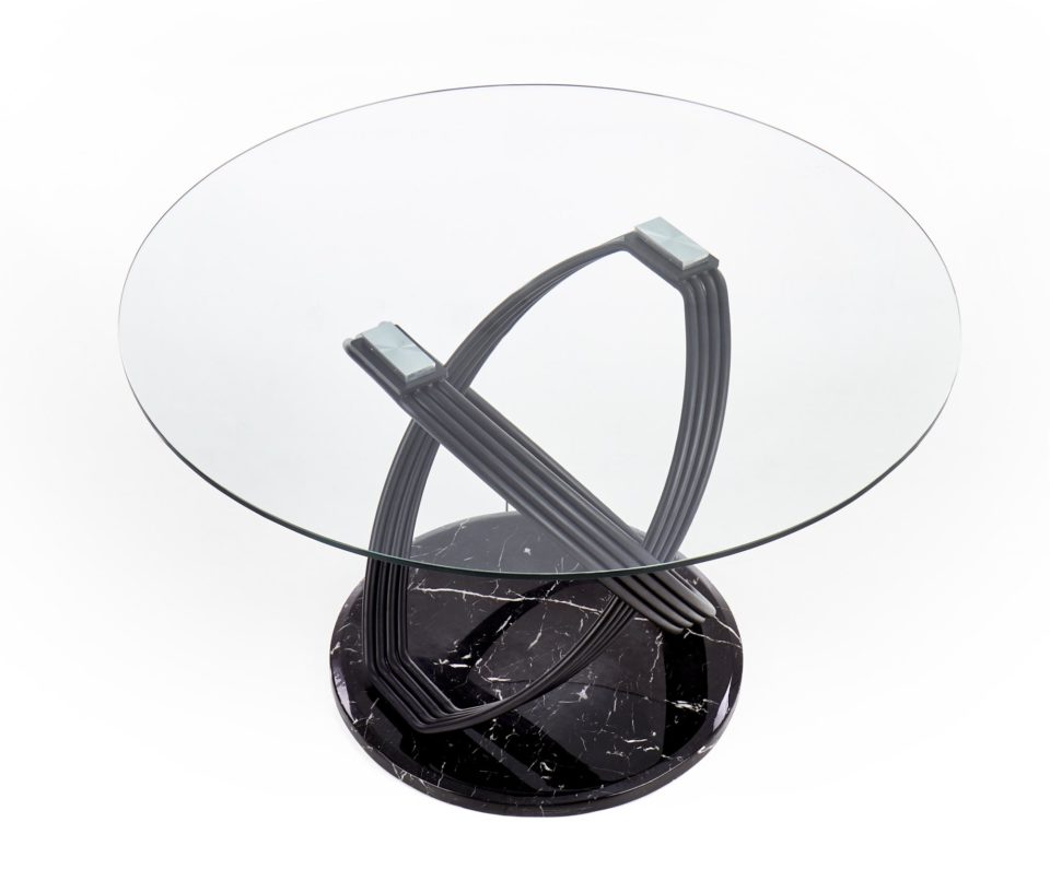Okrugli Stakleni blagovaonski stol Optico, staklen