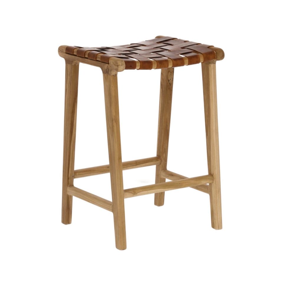 Leseni barski stol brez naslona Calixta