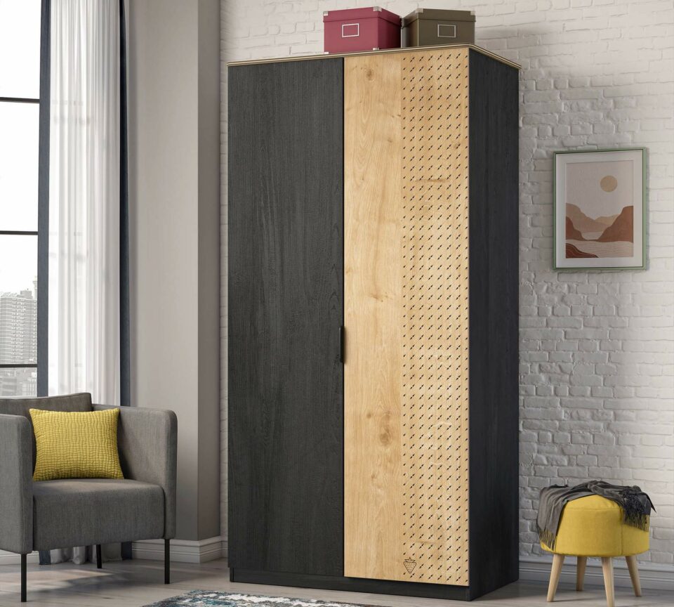 Garderobni ormar Black, dimenzije 106 x 210 x 61 cm