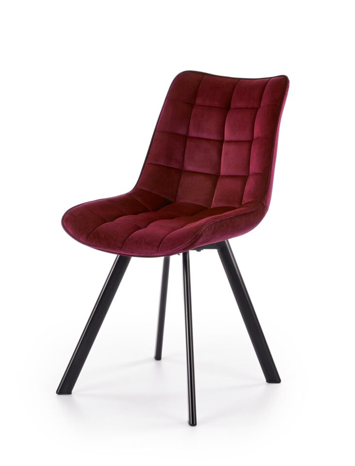 Metalna blagovaonska stolica K332 VIŠE BOJA - Bordeaux crvena