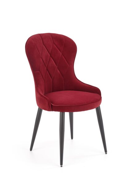 Metalna blagovaonska stolica K366, VIŠE BOJA - Bordeaux crvena