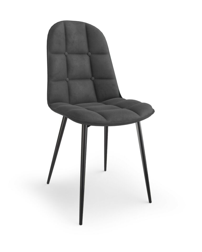 K417 Metalna blagovaonska stolica, VIŠE BOJA - Siva