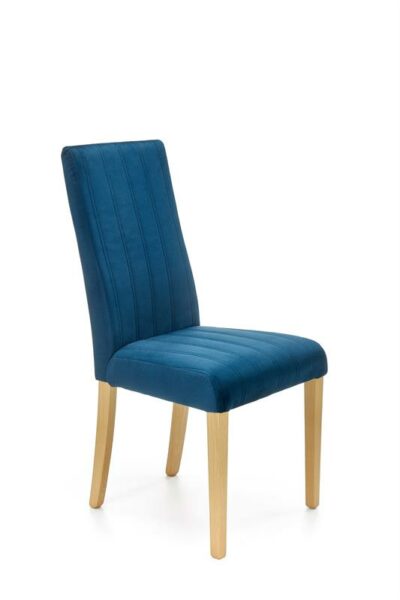 DIEGO 3 blagovaonska stolica prirodne noge/baršun, VIŠE BOJA - Plava