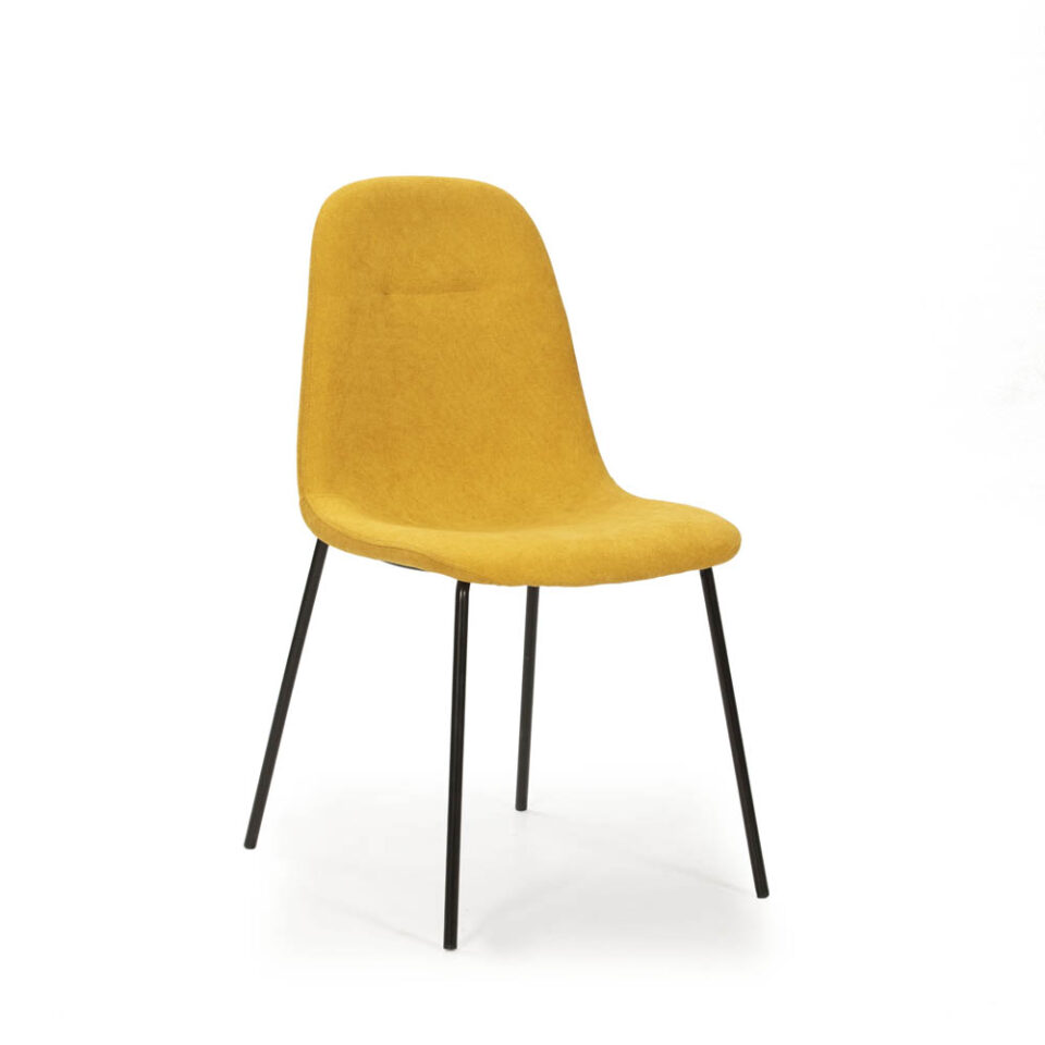 Metalna blagovaonska stolica Renne - Žuta
