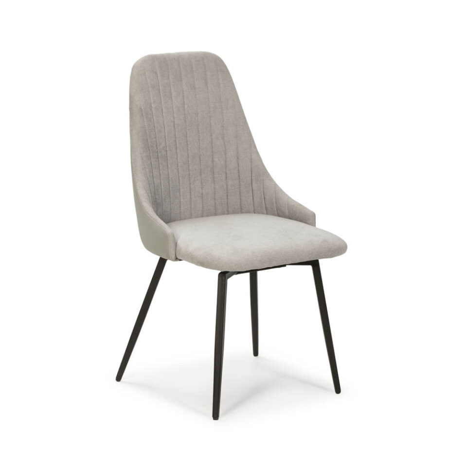 Metalna blagovaonska stolica Elma - Svijetlo siva