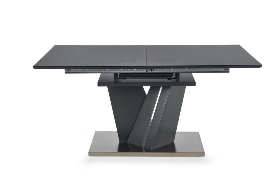 SALVADOR extension table, color: top - dark grey, legs - dark grey