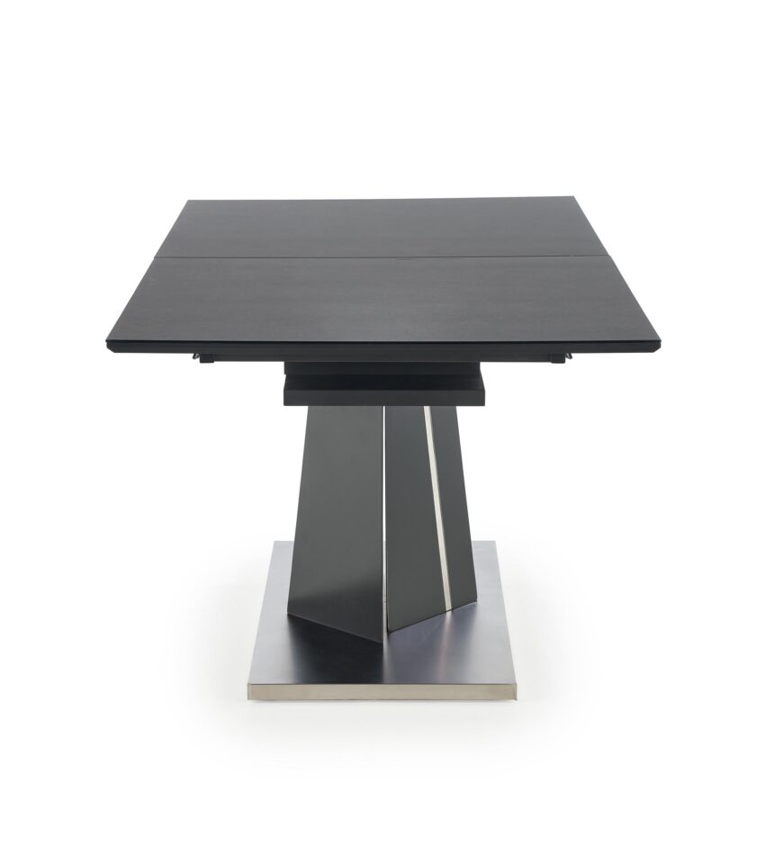 SALVADOR extension table, color: top - dark grey, legs - dark grey