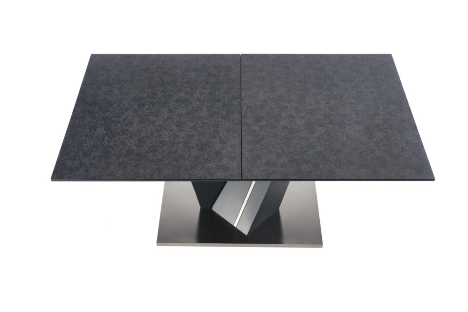 SALVADOR extension table, color: top - dark grey, legs - dark grey