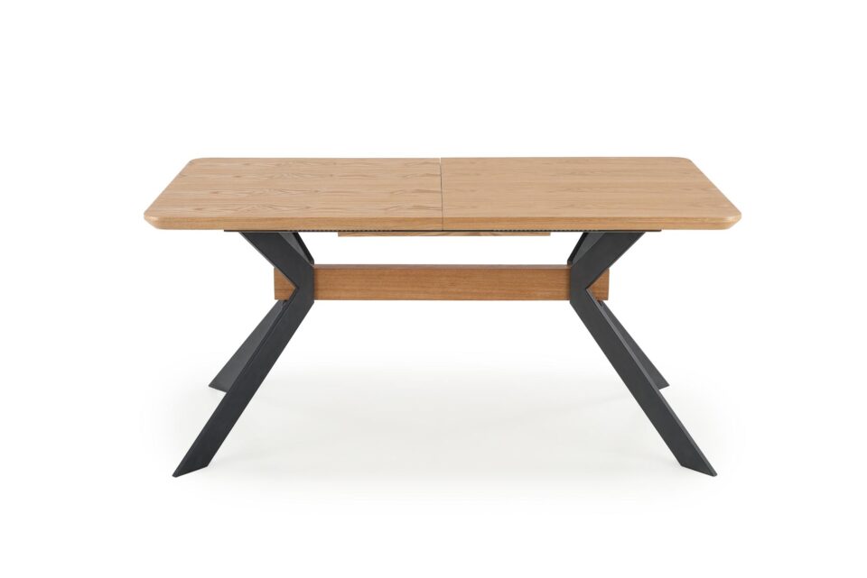 BACARDI extension table, color: top - natural oak, legs - black