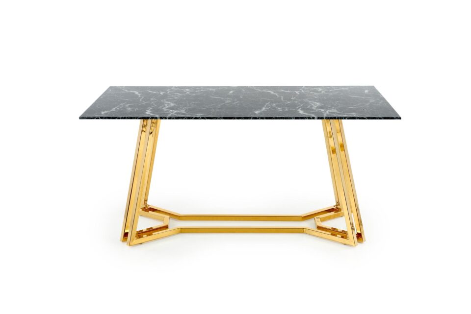 KONAMI table, color: top - black marble, legs - gold