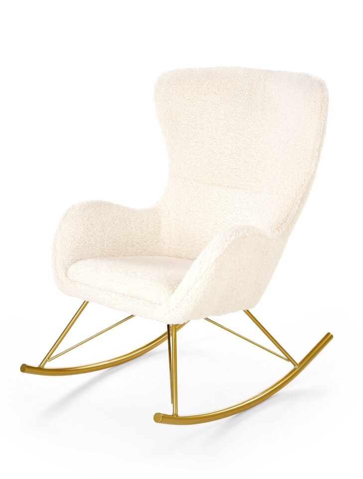 LIBERTO leisure armchair cream / gold