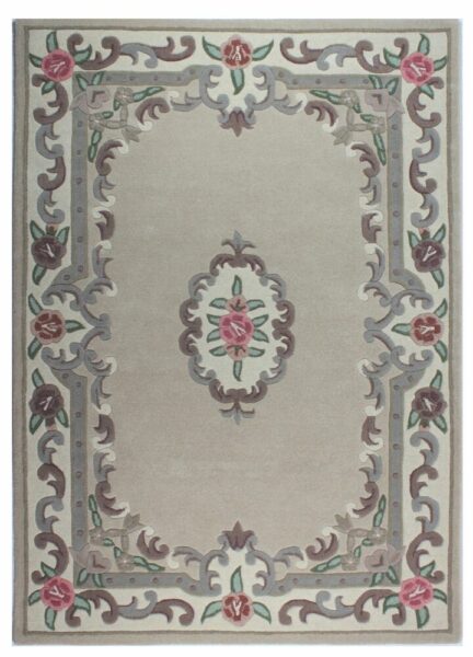 Tkana volnena preproga LOTUS PREMIUM AUBUSSON Rjava, več dimenzij - 75 x 150 cm