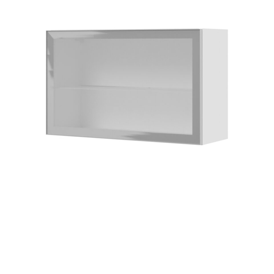 Steklena kuhinjska zgornja omarica s steklom Infinity V5-90-1ALP, ena vrata