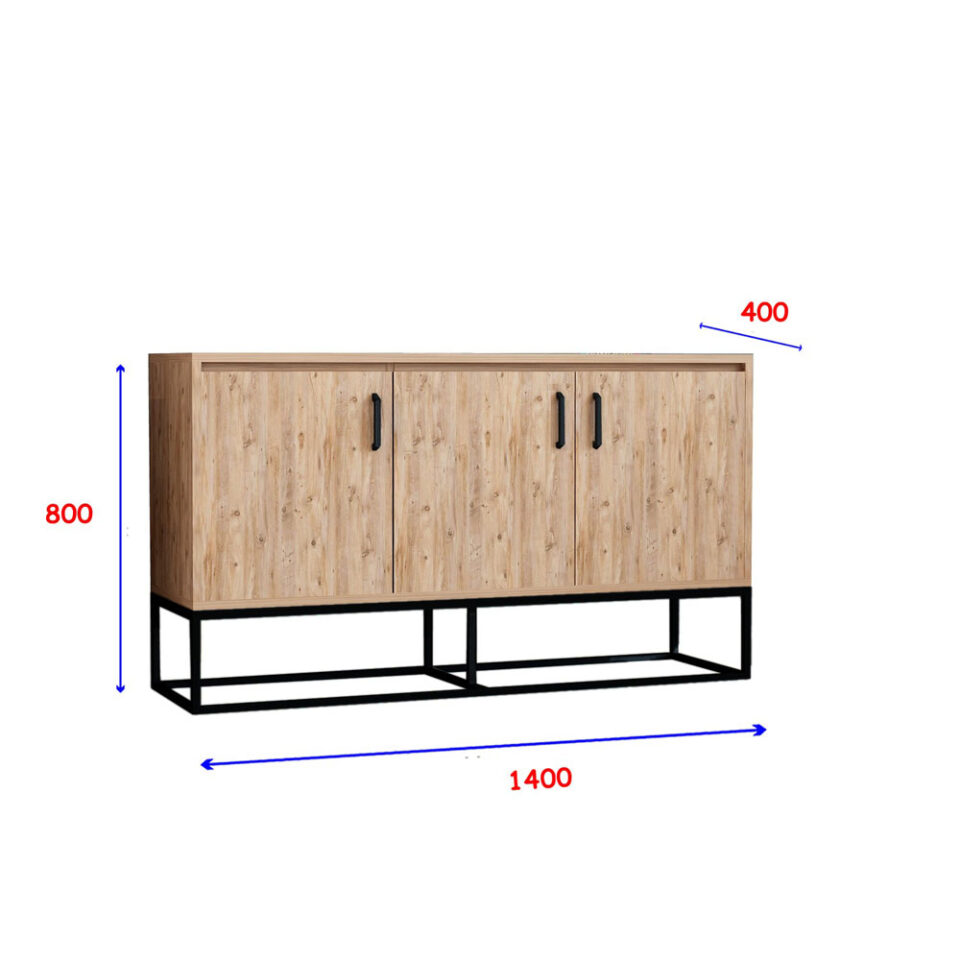 Komoda Modern Aden Atlantski bor