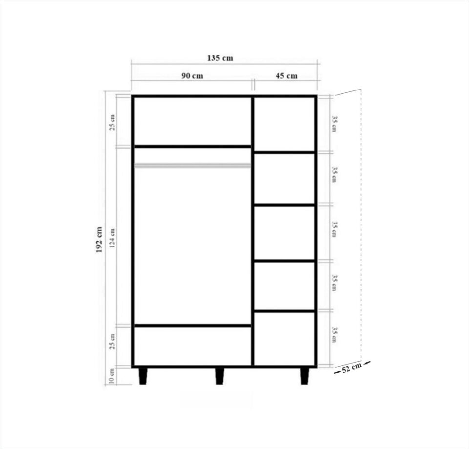 Garderobni ormar MODE-220