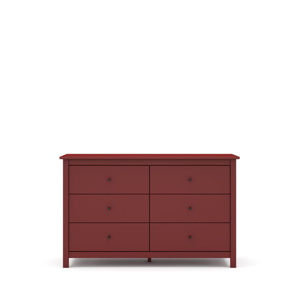 Predalnik Misti, več barv in oblik - Rdeča, 6 predalov