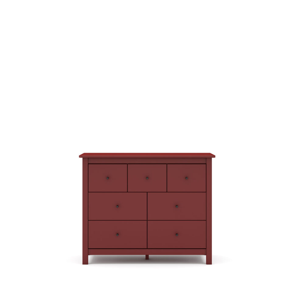Predalnik Misti, več barv in oblik - Rdeča, 7 predalov