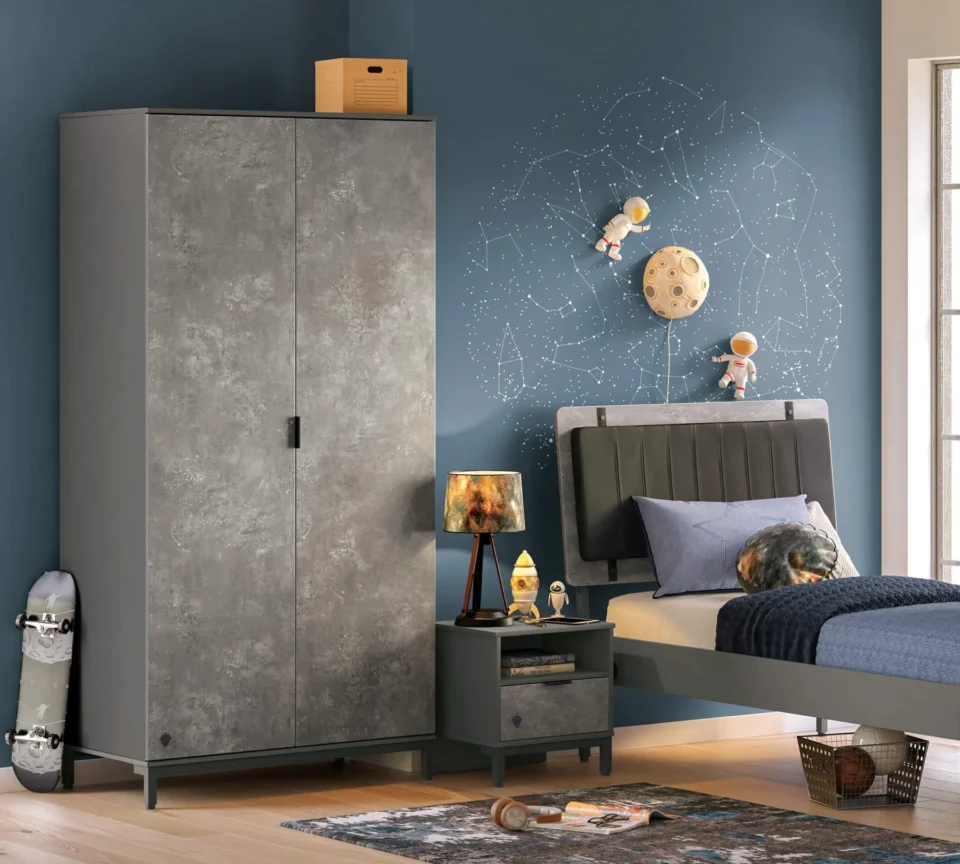 Garderobna omara Space Gray 2