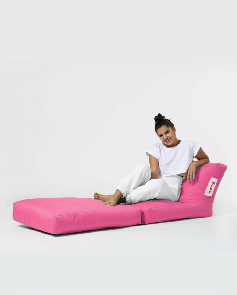 Tabure Siesta Sofa Bed Pouf - Roza