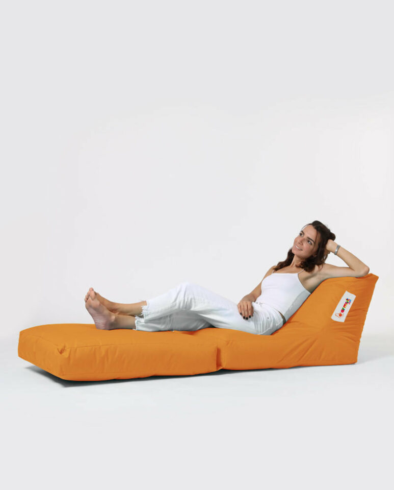 Tabure Siesta Sofa Bed Pouf - Oranžna