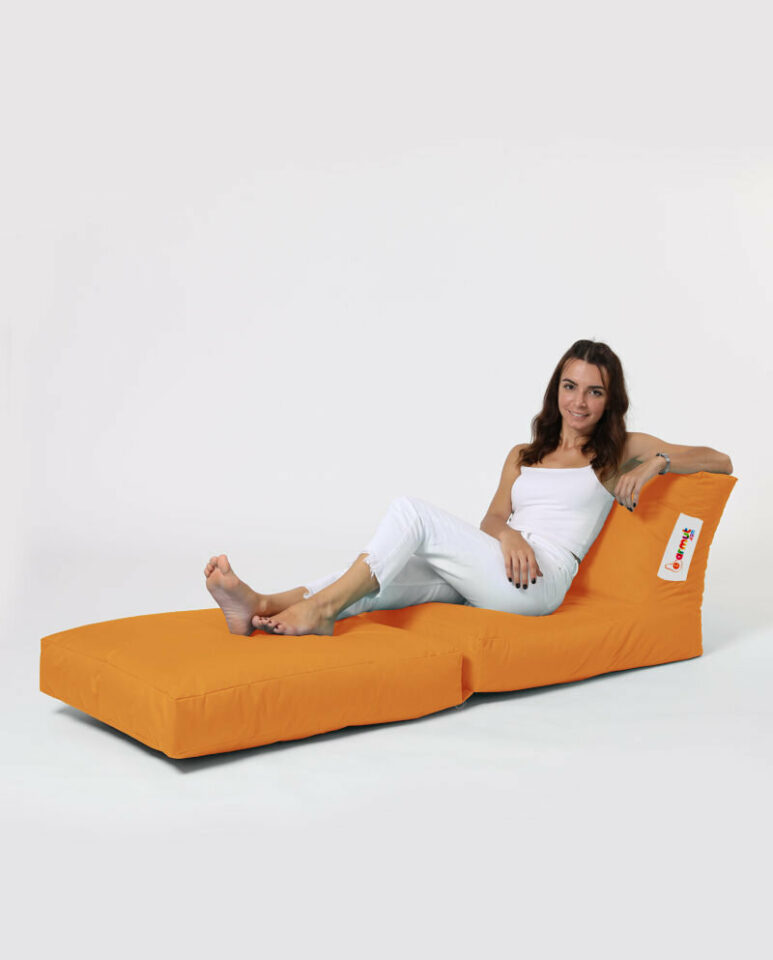 Tabure Siesta Sofa Bed Pouf - Oranžna