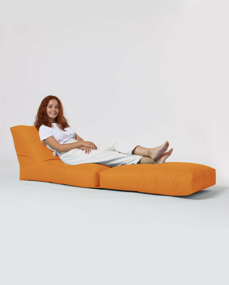 Tabure Siesta Sofa Bed Pouf - Oranžna