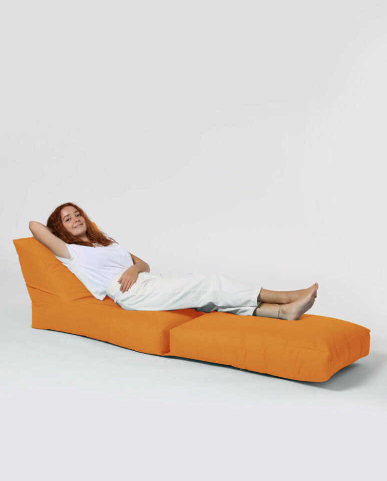 Tabure Siesta Sofa Bed Pouf - Oranžna