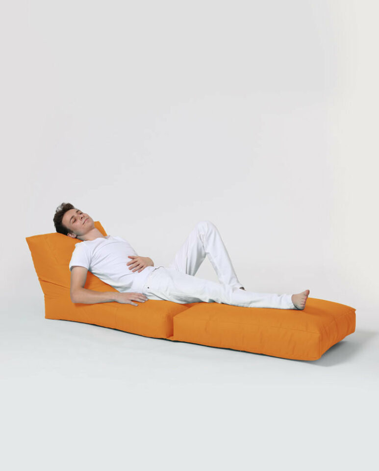 Tabure Siesta Sofa Bed Pouf - Oranžna