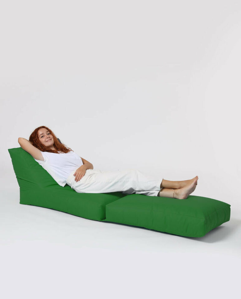 Tabure Siesta Sofa Bed Pouf - Zelena