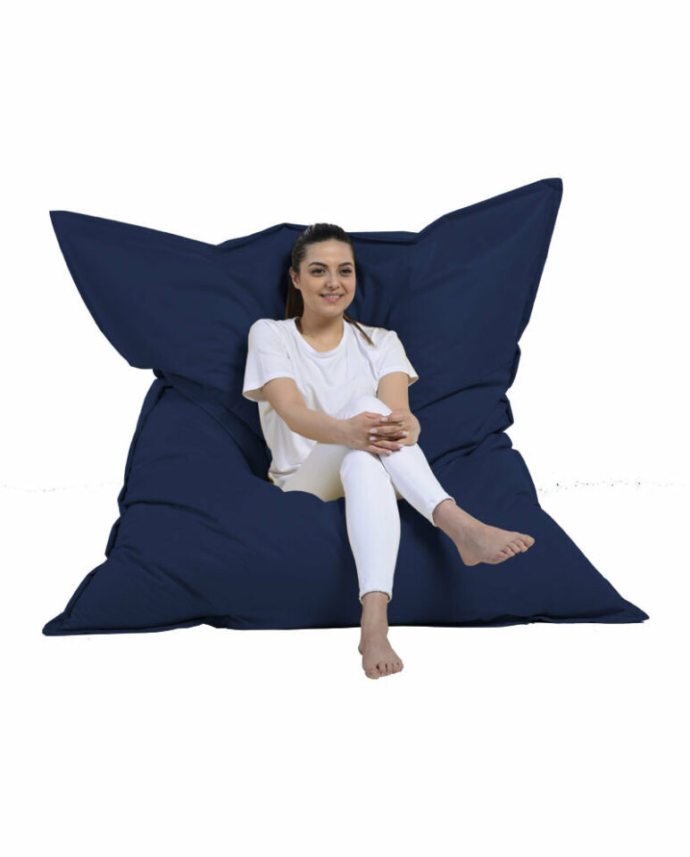 Tabure Giant Cushion 140x180 - Temno modra