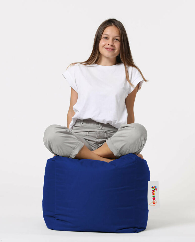 Square Pouf - Modra