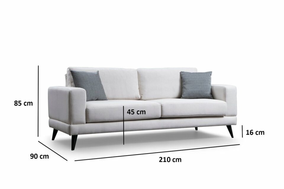 Sedežna Nordic 3 Seater - Bež