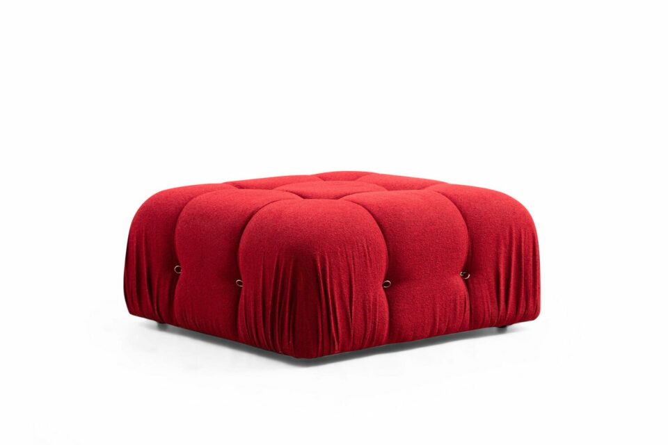 Tabure Bubble Pouffe - Crvena