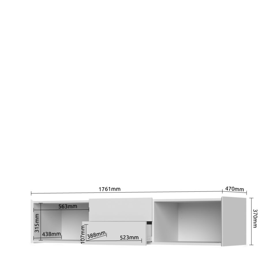 Tv Komoda SKY 45, TV176-2K2F/S45