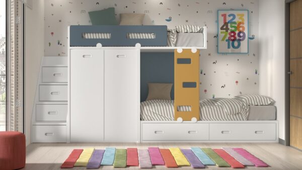 F216 sestav otroške sobe s pogradom Compactos