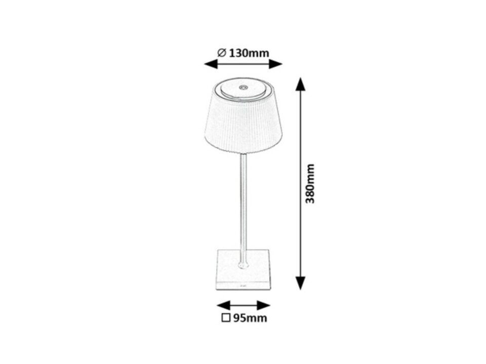 Prijenosna stolna/vanjska svjetiljka Taena 76013, USB punjenje