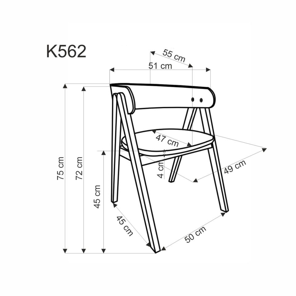 Jedilniški stol K562